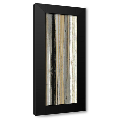 Rainy Streets Neutral Panel II Black Modern Wood Framed Art Print with Double Matting by Wild Apple Portfolio