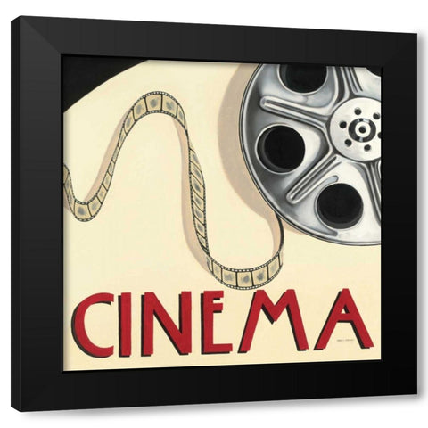 Cinema Black Modern Wood Framed Art Print by Fabiano, Marco