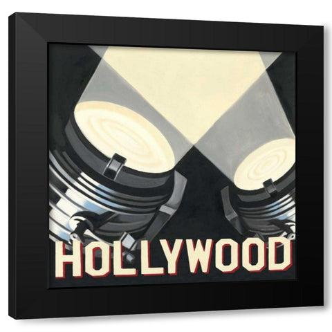 Hollywood Black Modern Wood Framed Art Print by Fabiano, Marco