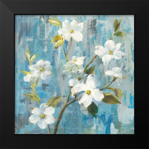 Graceful Magnolia I Black Modern Wood Framed Art Print by Nai, Danhui