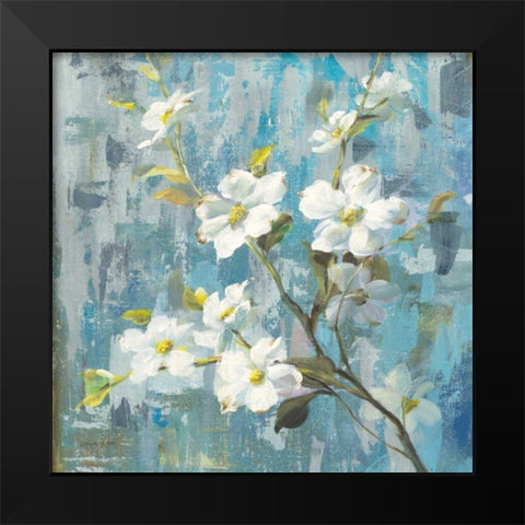 Graceful Magnolia II Black Modern Wood Framed Art Print by Nai, Danhui