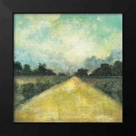 This Place III Black Modern Wood Framed Art Print by Warrick, Cheryl