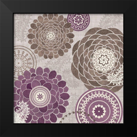 Gray Garden Melody II Black Modern Wood Framed Art Print by Charron, Veronique