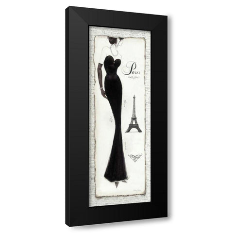 Elegance II Black Modern Wood Framed Art Print with Double Matting by Adams, Emily