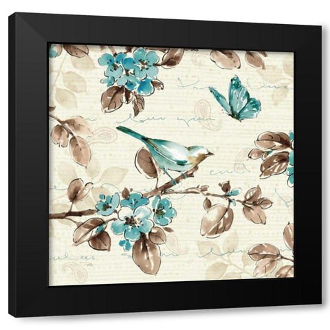 Wing Prints III Black Modern Wood Framed Art Print with Double Matting by ERR, Pela