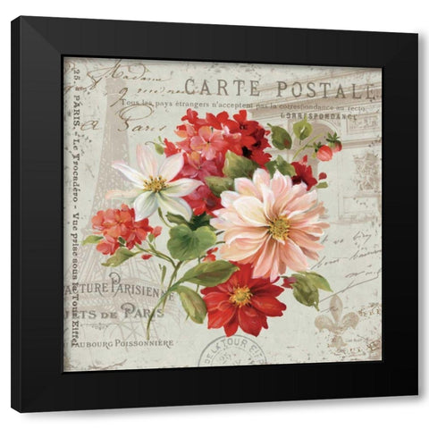 PS Je Taime Light II Black Modern Wood Framed Art Print with Double Matting by Audit, Lisa