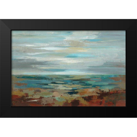 Marine Layer Black Modern Wood Framed Art Print by Vassileva, Silvia