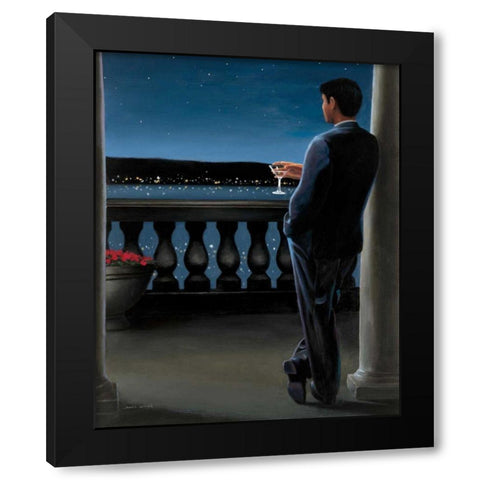 Thinking of Her Black Modern Wood Framed Art Print by Wiens, James