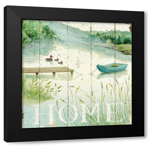 Lakeside I Black Modern Wood Framed Art Print by Brissonnet, Daphne