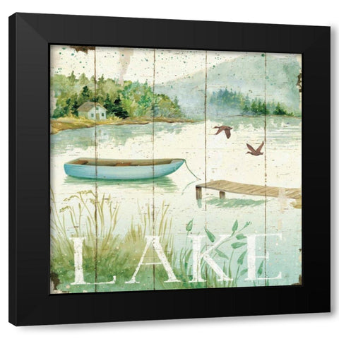 Lakeside II Black Modern Wood Framed Art Print by Brissonnet, Daphne