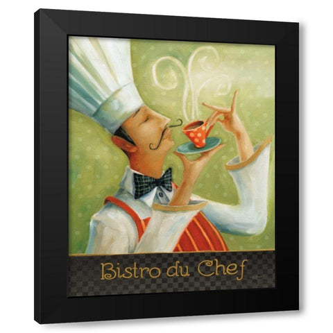 Cafe Moustache I Black Modern Wood Framed Art Print with Double Matting by Audit, Lisa