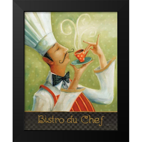 Cafe Moustache I Black Modern Wood Framed Art Print by Audit, Lisa