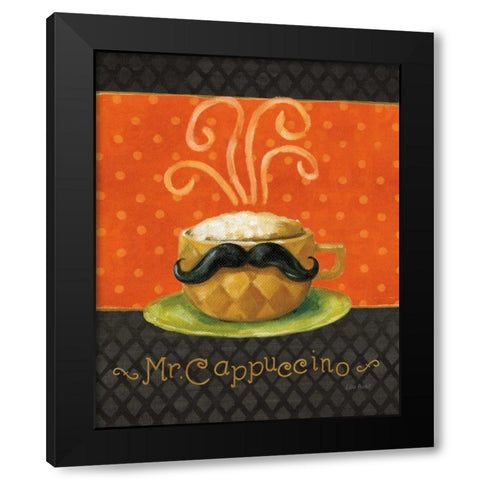 Cafe Moustache IV Black Modern Wood Framed Art Print with Double Matting by Audit, Lisa