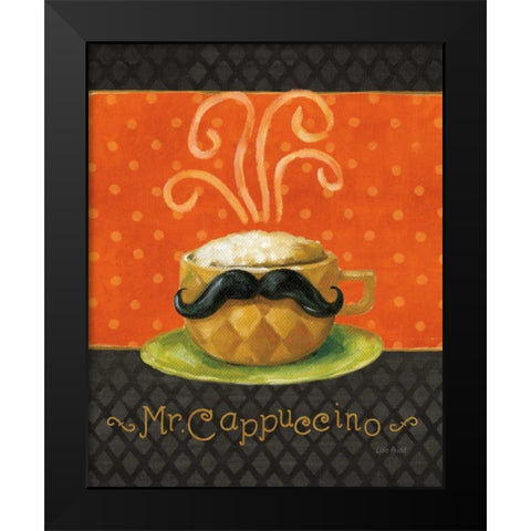 Cafe Moustache IV Black Modern Wood Framed Art Print by Audit, Lisa