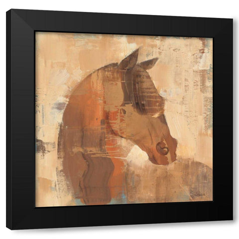 Spirit Black Modern Wood Framed Art Print with Double Matting by Hristova, Albena
