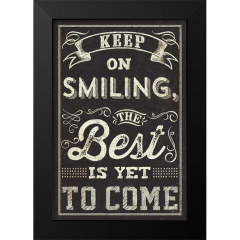 Chalk Quotes II Black Modern Wood Framed Art Print by Pela Studio