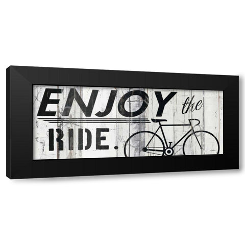 Enjoy the Ride Black Modern Wood Framed Art Print by Schick, Mike