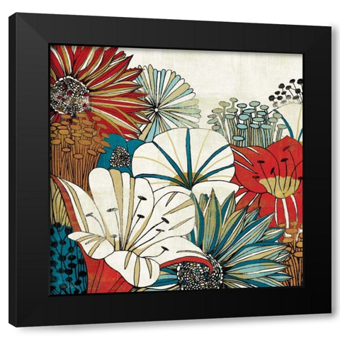 Contemporary Garden I Black Modern Wood Framed Art Print with Double Matting by Mullan, Michael