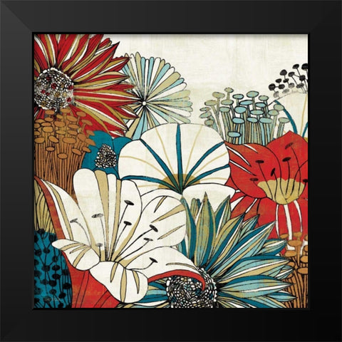 Contemporary Garden I Black Modern Wood Framed Art Print by Mullan, Michael