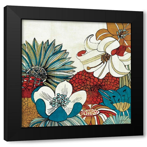 Contemporary Garden II Black Modern Wood Framed Art Print by Mullan, Michael