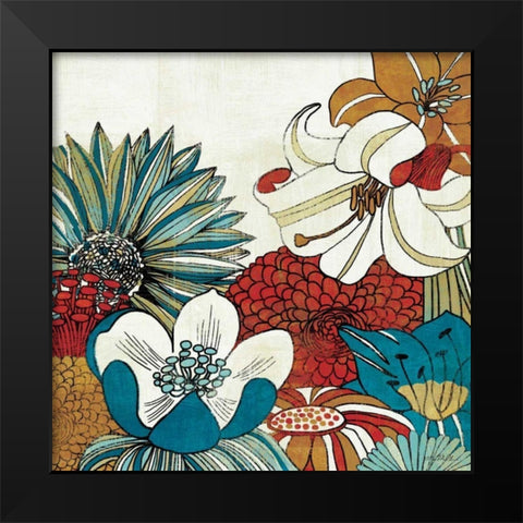 Contemporary Garden II Black Modern Wood Framed Art Print by Mullan, Michael
