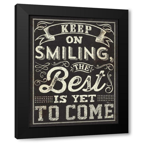 Chalk Quotes II Black Modern Wood Framed Art Print by Pela Studio