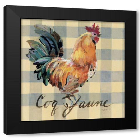 Coq Jaune Black Modern Wood Framed Art Print with Double Matting by Hageman, Marilyn