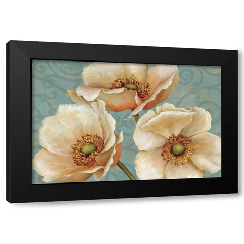 Windflower Black Modern Wood Framed Art Print with Double Matting by Brissonnet, Daphne