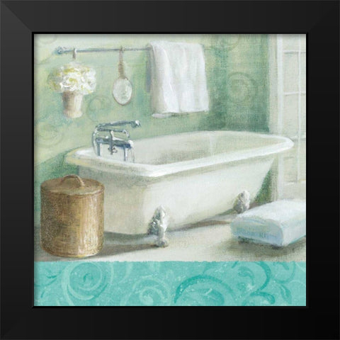 Refresh Bath Border I Black Modern Wood Framed Art Print by Nai, Danhui