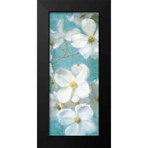 Indiness Blossom Panel Vintage II Black Modern Wood Framed Art Print by Nai, Danhui