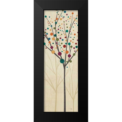 Flying Colors Trees Light II Black Modern Wood Framed Art Print by ERR, Pela