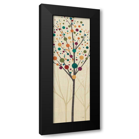 Flying Colors Trees Light III Black Modern Wood Framed Art Print by ERR, Pela