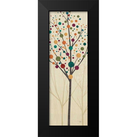 Flying Colors Trees Light III Black Modern Wood Framed Art Print by ERR, Pela