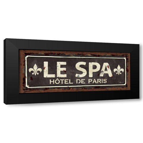 Vintage Bath I Black Modern Wood Framed Art Print with Double Matting by Pela Studio