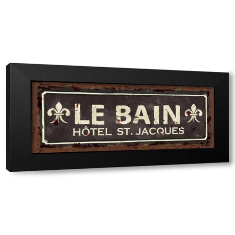 Vintage Bath IV Black Modern Wood Framed Art Print with Double Matting by Pela Studio