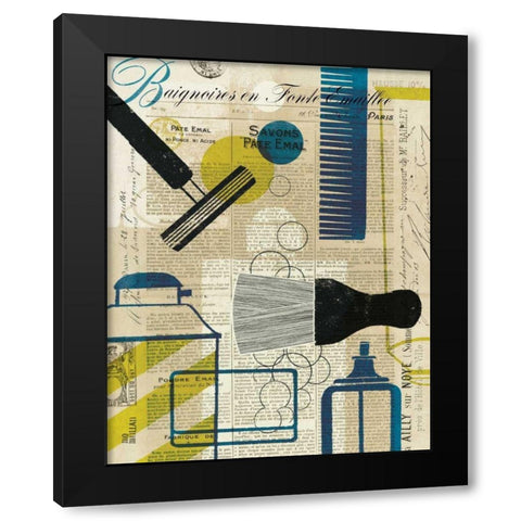 French Spa II Black Modern Wood Framed Art Print by Mullan, Michael