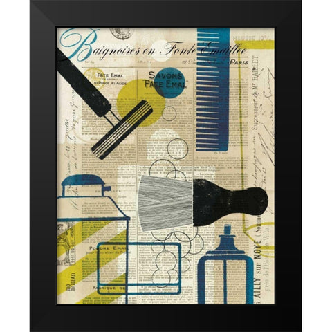 French Spa II Black Modern Wood Framed Art Print by Mullan, Michael