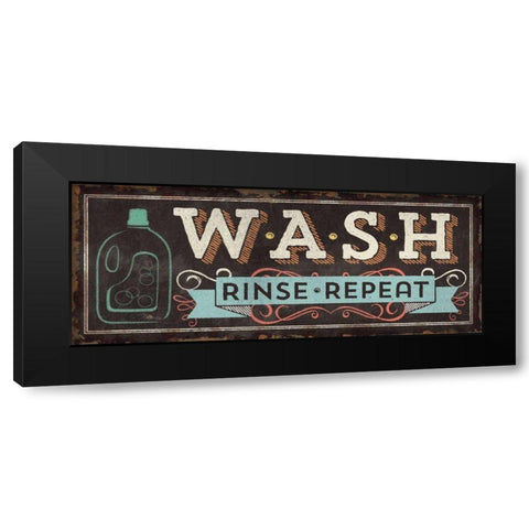 Laundry Day II Black Modern Wood Framed Art Print by Pela Studio