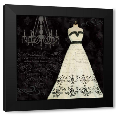 French Couture II Black Modern Wood Framed Art Print by Adams, Emily