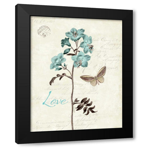 Slated Blue I Black Modern Wood Framed Art Print by Pertiet, Katie