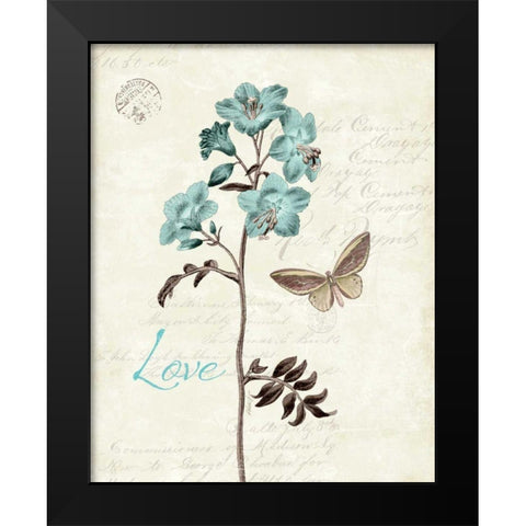 Slated Blue I Black Modern Wood Framed Art Print by Pertiet, Katie