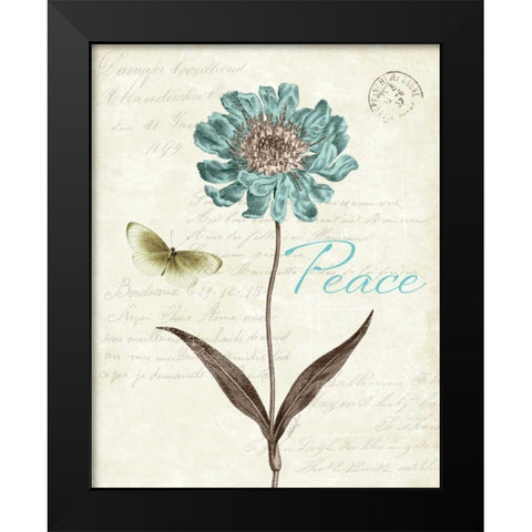 Slated Blue IV Black Modern Wood Framed Art Print by Pertiet, Katie