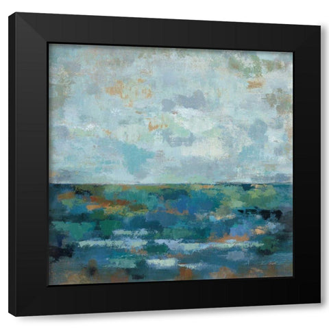 Seascape Sketches II Black Modern Wood Framed Art Print with Double Matting by Vassileva, Silvia