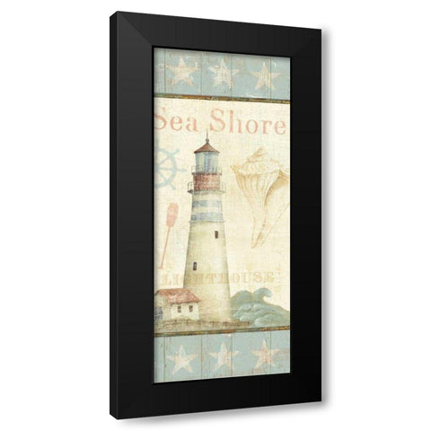 Coastal Shells I Black Modern Wood Framed Art Print with Double Matting by Brissonnet, Daphne