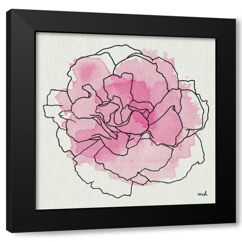 Watercolor Floral III Black Modern Wood Framed Art Print by Hershey, Moira