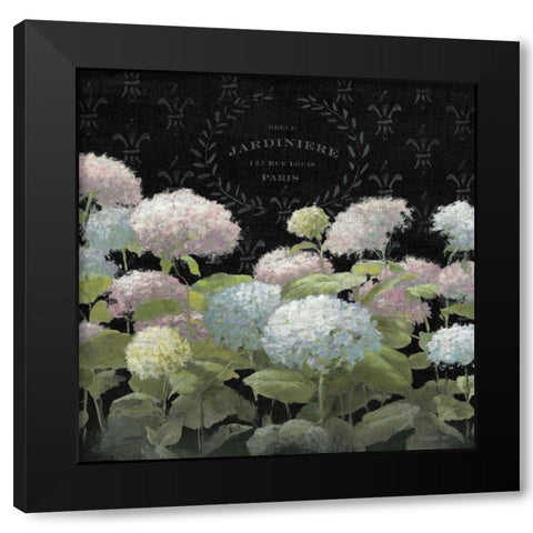 La Belle Jardiniere Crop Black Modern Wood Framed Art Print with Double Matting by Nai, Danhui