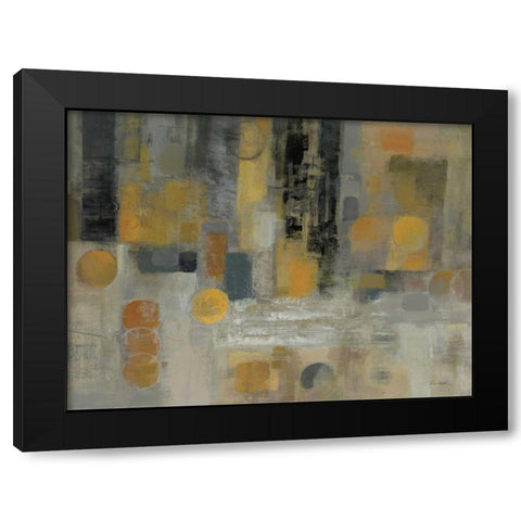 Raindrops on the Street Black Modern Wood Framed Art Print with Double Matting by Vassileva, Silvia