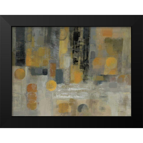 Raindrops on the Street Black Modern Wood Framed Art Print by Vassileva, Silvia