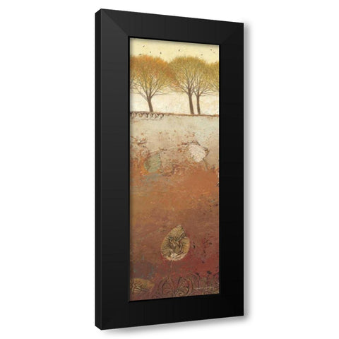 Field and Forest Panel II Black Modern Wood Framed Art Print with Double Matting by Wiens, James