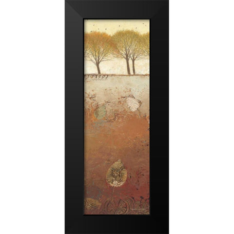 Field and Forest Panel II Black Modern Wood Framed Art Print by Wiens, James